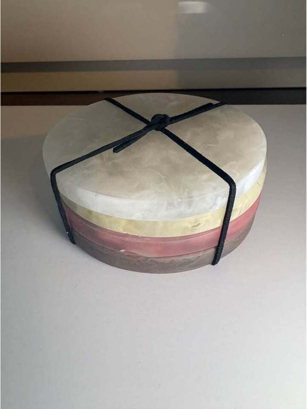 CB2 Maude Resin Coasters Set Of 4